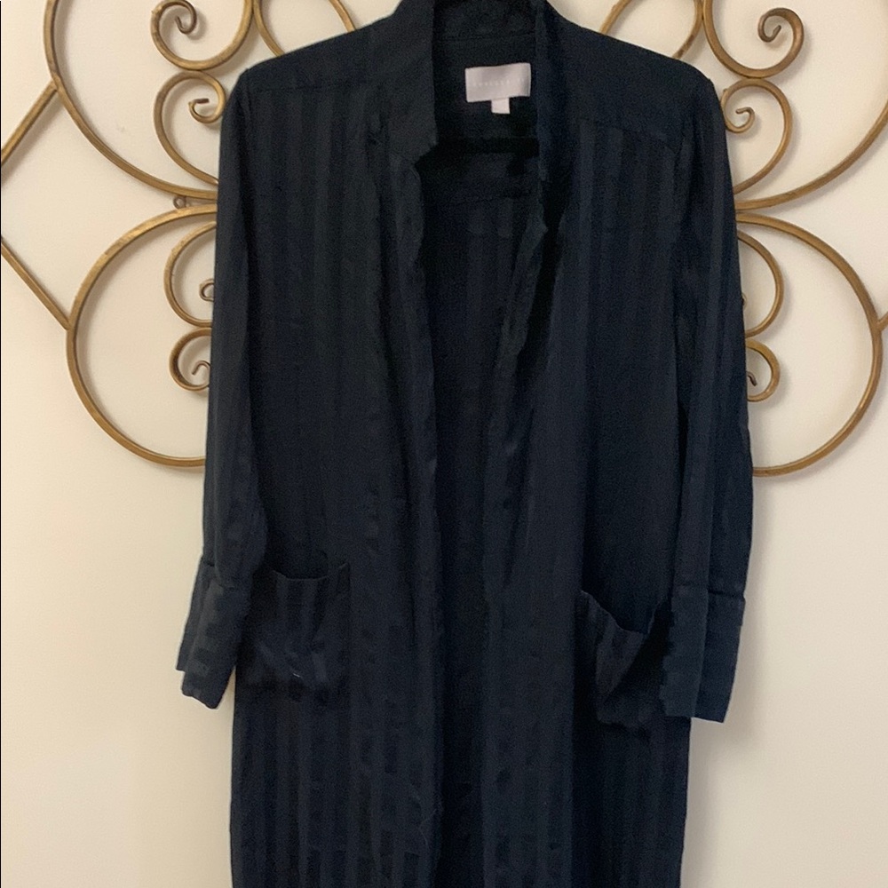 Chic Black Striped Jacket